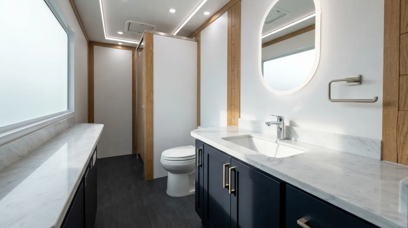 Luxury Restroom Trailer in Joliet